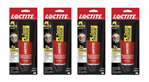 Loctite PL Premium Polyurethane Construction Adhesive 4-Ounce Tube (1451588) (Fоur Расk)