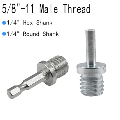 5" Backing Plates & 1/4" Connecting Rod Hex Shank(2+2Pcs)
