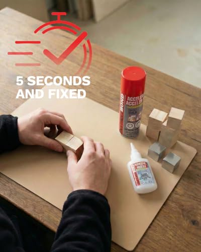 Instant Bond Super Fast Strongest Glue & Accelerator Small Kit 50ml/170g