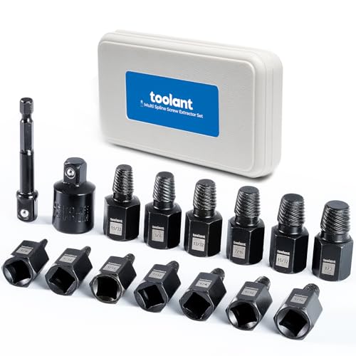 toolant 15-Piece Impact Screw Extractor Set - size: 15pcs