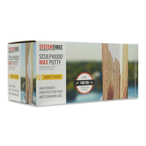 System Three SculpWood Max Putty Epoxy Wood Filler, 2 Gallon Kit - size: 2 Gallon
