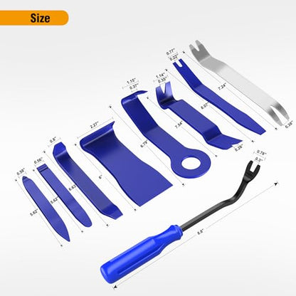GOOACC 9PCS Auto Trim Removal Tool Kit Blue - color: 9PCS Trim Removal Tool Blue