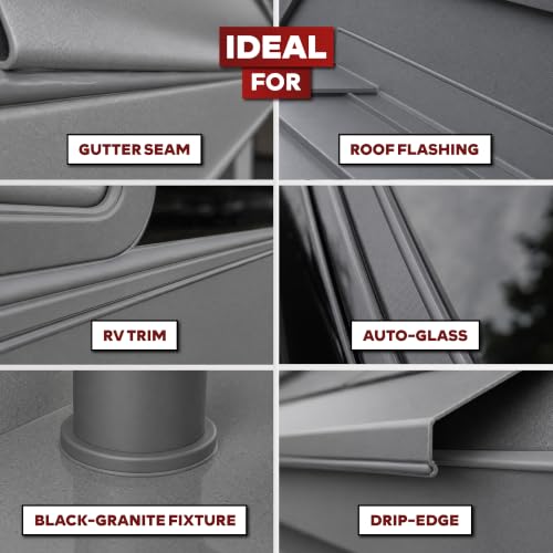 XFasten Gray Silicone Caulk 10.1 oz Single Pack Gray Caulking Waterproof - color: Gray