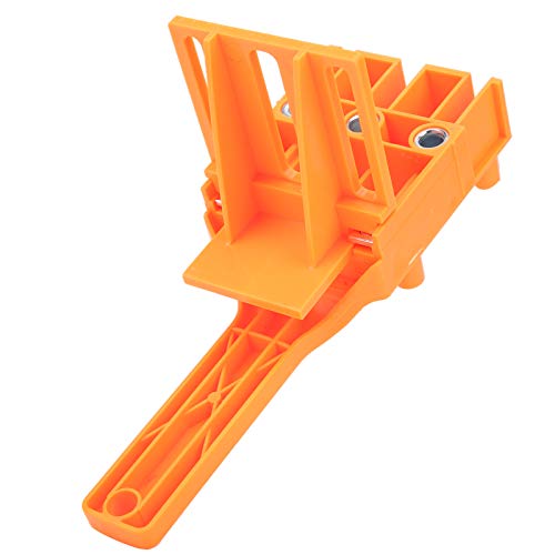 Joyzan Wood Doweling Hole Drill Guide, 6 8 10 mm Dowel Jig Kit Handheld - color: Orange