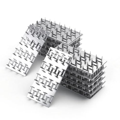 100 Pack 4"x2" Pronged Truss Plates with 8mm Nail Teeth