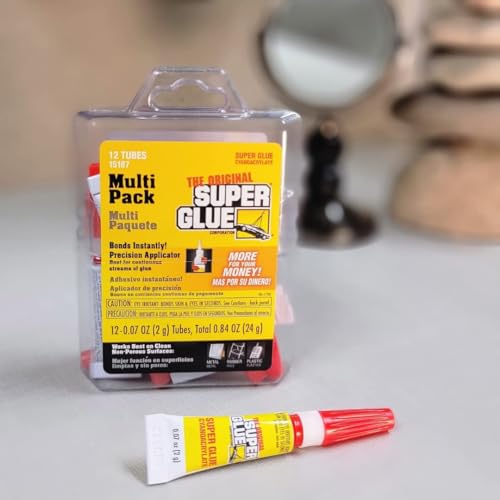 Super Glue 15187, Clear, 12 Count (Pack of 2)