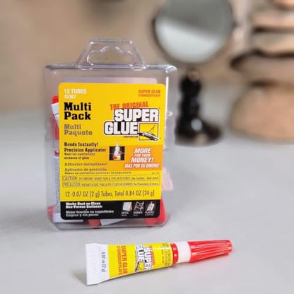 Super Glue 15187, Clear, 12 Count (Pack of 2)