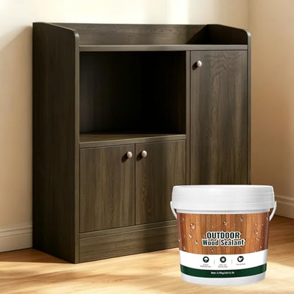 Penetrating Wood Stain and Sealer in One - 1 Gallon & Dark Walnut - color: Dark Walnut, size: 1 Gallon