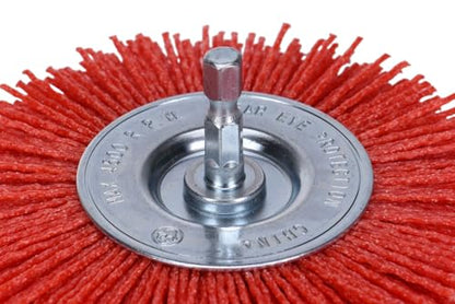 Century Drill & Tool 77441 Nylon Abrasive Radial Brush, 4", Coarse - size: 4" Coarse