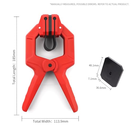 Heavy Duty Edge Band Spring Clamp Set of 8Pcs for Woodworking Strap Clamps Bandy Miter Home Improvement Grip Edge Hand Tools,Shelving,Cabinet,Plywood,Molding,Trim,Pool