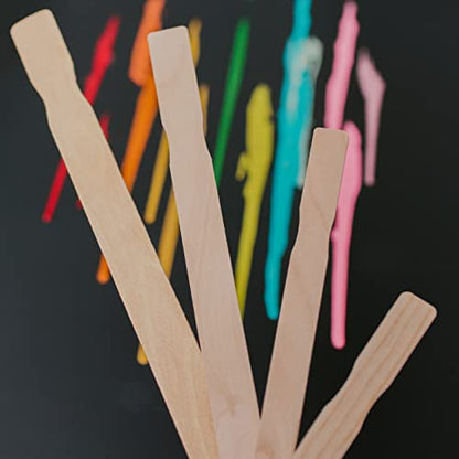12 Inch Paint Sticks, Box of 25 Hardwood Paint Stirrers, Wood Mixing Paddles for Epoxy or Resin, Garden or Library Markers by Woodpeckers - size: 12 inch
