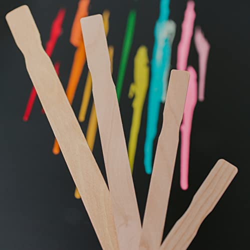 21 Inch Paint Sticks, Box of 25 Hardwood Paint Stirrers, Wood Mixing Paddles for Epoxy or Resin, Garden or Library Markers by Woodpeckers - size: 21 inch