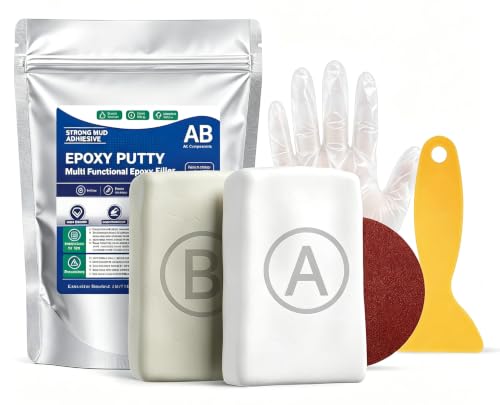 Steel Reinforced Epoxy Putty, Waterproof Heat-Resistant Epoxy Putty Repair Kit, All Purpose Filler Putty AB Epoxy Clay for Metal Wood Tile Ceramics for Bonding Repairing Sculpting