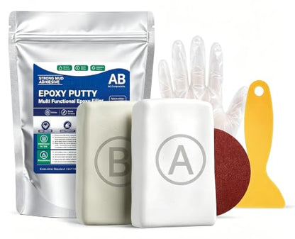 Steel Reinforced Epoxy Putty, Waterproof Heat-Resistant Epoxy Putty Repair Kit, All Purpose Filler Putty AB Epoxy Clay for Metal Wood Tile Ceramics for Bonding Repairing Sculpting