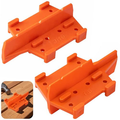 2 Pcs ABS Deck Board Spacer, 1/8 and 3/16 Inch Deck Board Spacing Tool - color: 2 Pcs