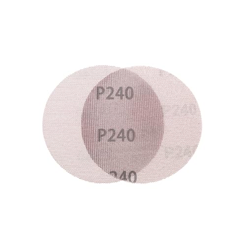5 Inch Hook and Loop Dust Free Net Sanding Mesh Discs for Drywall Sander Car Wood Drywall Metal Polishing & Grinding Anti-Blocking Sand Abrasive Sheet 10PCs (Grit 240) - style: Grit 240