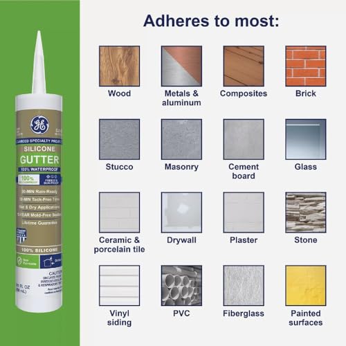 DAP GE50G01 10.1 oz Clear Gutter Caulk