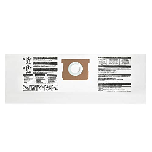 5-8 Gallon Vacuum Bag Replacement for 90661 Shop Vac Bags, 15 Pack