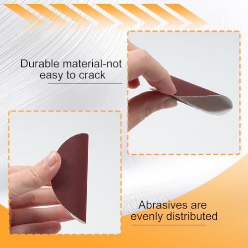 SPEEDWOX 100PCS 3" 60 Grit Sanding Discs, Hook and Loop No Hole Sandpaper - style: 60-Grit