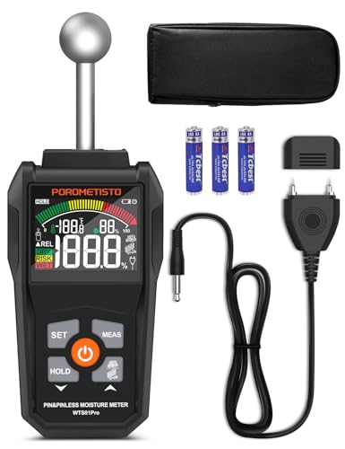 Pin & Pinless Moisture Meter POROMETISTO WTS01Pro