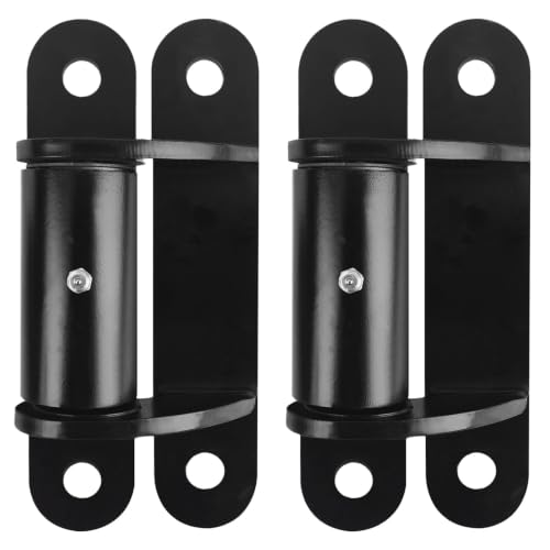 7" Heavy Duty Gate Hinges, 1100 lb, Black 2 Pack, Face-Mount Bolt/Weld-On - size: 2060P