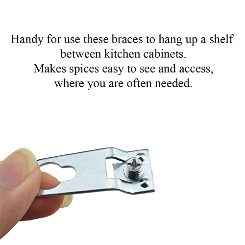 Metal Aluminum Alloy Hook Picture Frame Bracket Flat Corner Code Angle Plate Fastener Hanger Hooks Brace Stable Support Bracket Frame Hardware 40x15mm Sit Flush Shelf No Scratch 10Sets Silver - size: PanelHook-10pcs