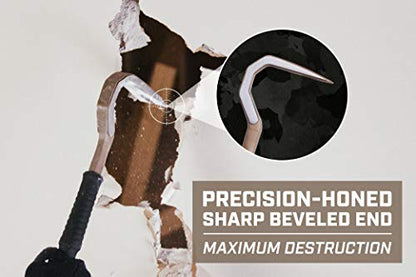 Spec Ops Tools Pry Bar, Crowbar for Demolition & Nail Pulling, High-Carbon Steel, 30" Demo Bar - size: 30" Demo Bar