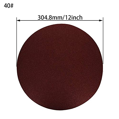 Auniwaig 12" PSA Sanding Disc 40 Grit Self Stick Adhesive Sanding Paper - size: 40 Grit
