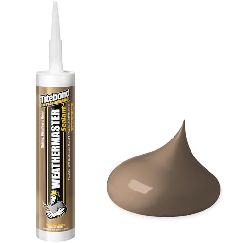 Titebond WeatherMaster Sealant Polymer Caulk, Brown – 44501, 9.5 Oz. - size: 1 Count, style: 44501, Brown