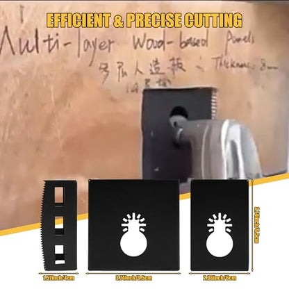 Square Slot Cutter, Drywall Outlet Cutter for Oscillating Tools - color: Square