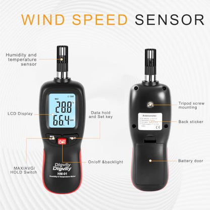 HM-01 Digital Psychrometer & Temperature Humidity Meter