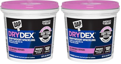 DAP DryDex Dry Time Indicator Spackling, Pink/White, 32 Oz (7079812330) (Pack of 2) - size: 1 Quart (Pack of 2)