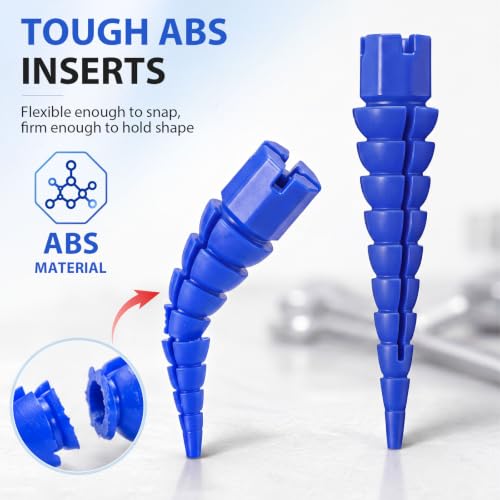 Bokon 60 Pcs Wood Anchor, Stripped Screw Hole Repair Kit,Blue - color: Blue