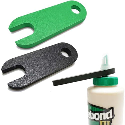 2 Pack Wood Glue Opener for Titebond 3 Wood Glue Designed to Open Glued-Shut Caps - color: Green & Black