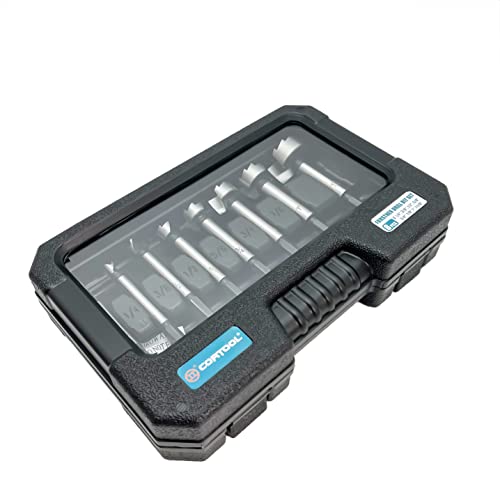 Forstner Bit Set 8Pcs Hex Shank, Wood Drill Bits Set with Multi Sided Shank - style: 8PCS