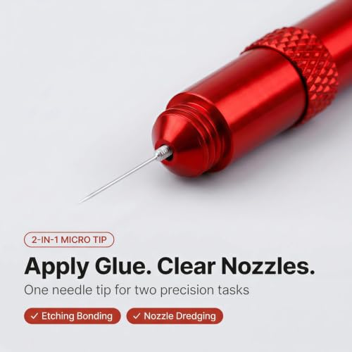 Glue Applicator&Nozzle Cleaner,0.3mm Stainless Steel Tip for Model
