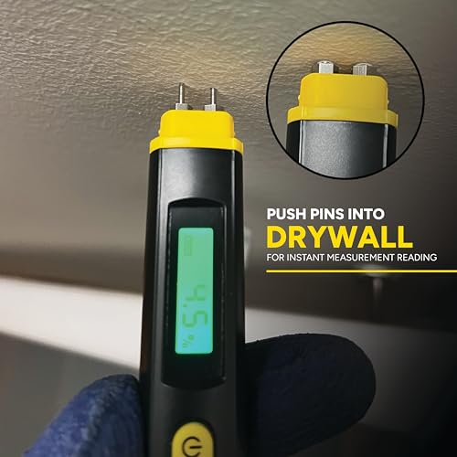 General Tools MMP100 Compact Digital Moisture Meter Wood Detector Tester