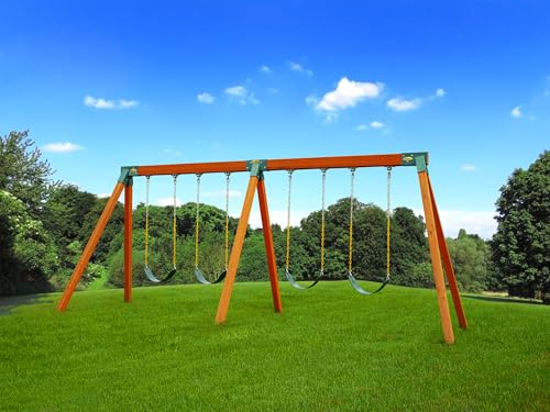 Eastern Jungle Gym Classic MkV DIY Swing Set Kit with Lumbar & Swings
