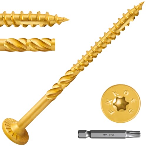 #14 x 4 Inch Wood Structural Lag Screws - size: #14 x 4"