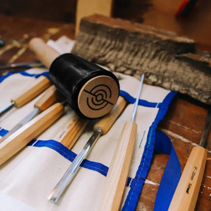 Schaaf Wood Carving Tools 15 oz Woodworking Mallet for Chisels & Gouges - color: Black