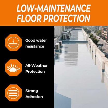 Polyurethane Waterproof Sealant, Clear,1 Gallon,Cover 120 Sq Ft - size: 128Fl Oz