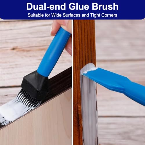 Wood Silicone Glue Applicator Kit, Glue Brush, Glue Tray & Glue Spreader