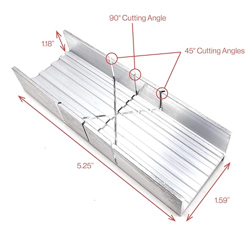 Excel Blades Mini Miter Box & Razor Saw Set, 6-Inch Aluminum - style: Mitre Box Set
