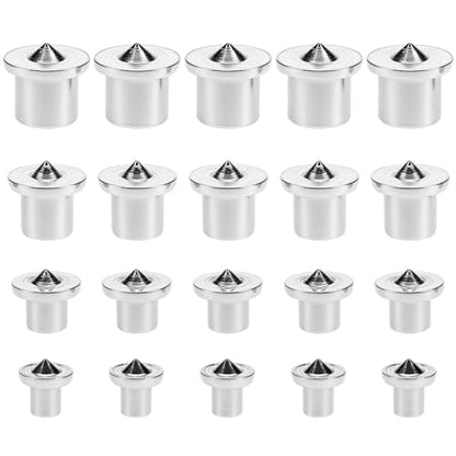 QWORK Dowel and Tenon Center Transfer Plugs, Doweling Centering Pins for Woodworking, Sizes 1/4", 5/16", 3/8", 1/2"