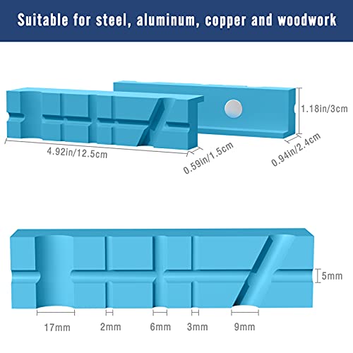 Housolution 5 Inch Magnetic Vise Jaw Pads Covers, 1 Pair Vice Soft Jaws - size: 5inch