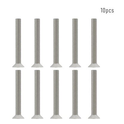 10 Pcs M5x40mm Flat Head Socket Cap Screws,Allen Hex Drive Type, 304 Stainless Steel countersunk Bolt, Full Threaded - size: M5x40mm /10 Pcs