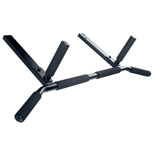 Joist Mount Pull Up Bar with Extra Hardware and Mounting Template for Easy Install to Beam or Rafter by Ultimate Body Press - color: Black