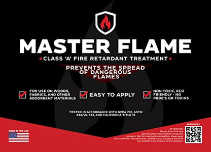 Master FX Master Flame Class A Fire Retardant for Wood & Fabric, 1 Gallon - style: 1 Gallon