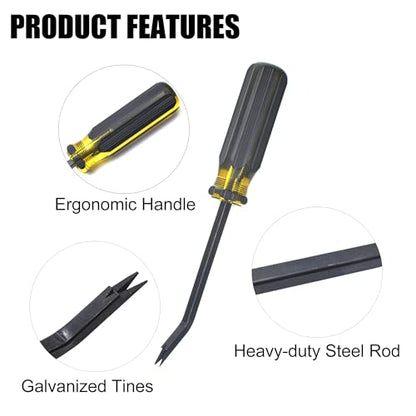 Heavy Duty Staple Remover with Double Pronged Head, 2 Pack