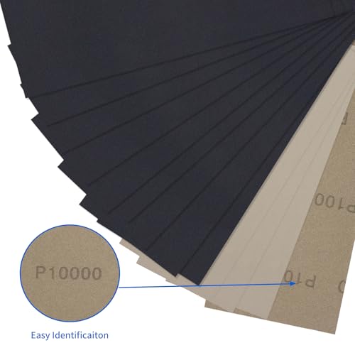 Sandpaper 240 Grit 25 Sheets, Wet Dry Sand Paper 9 x 3.6 Inch - style: 240 Grits